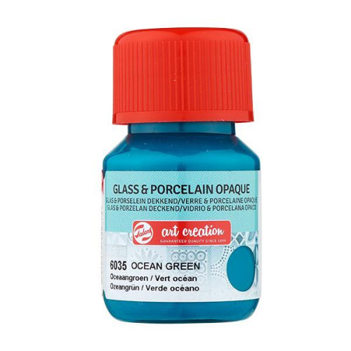 Talens χρώμα glass/porcelain opaque 6035 ocean green 30ml