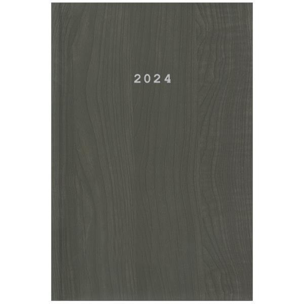 Next ημερολόγιο 2024 wood ημερήσιο δετό καφέ 12x17εκ.