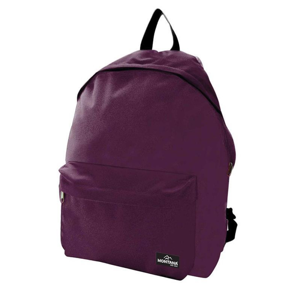 Montana τσάντα πλάτης εφηβική μωβ με μπροστινή θήκη 40x29x16.5εκ.