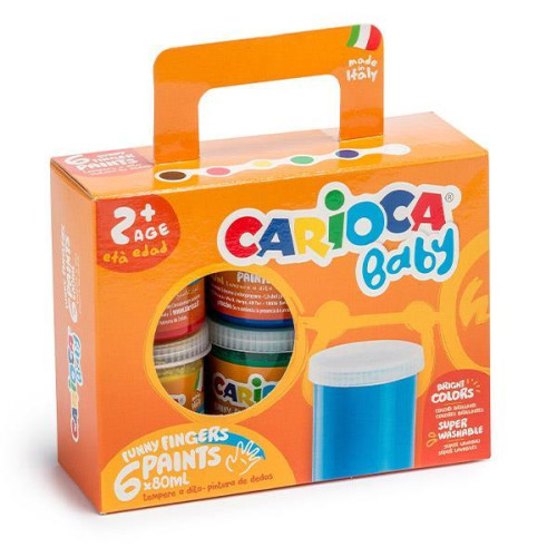 Carioca δακτυλομπογιές Baby 6x80ml