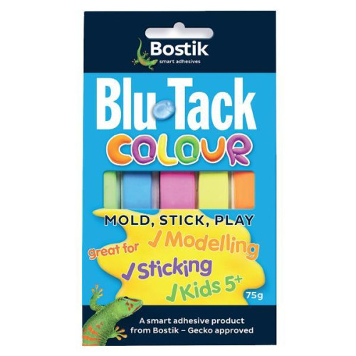 Bostik Επαναχρησιμοποιησίμη κόλλα Blu-Tack colour 75gr.
