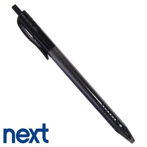 Στυλό διαρκείας με κλιπ μαύρο 1,0mm