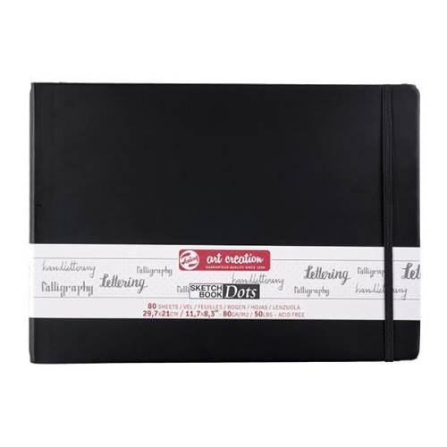 Talens Scetch book Dot μαύρο 80φυλ. 30x21εκ. 80 γρ.
