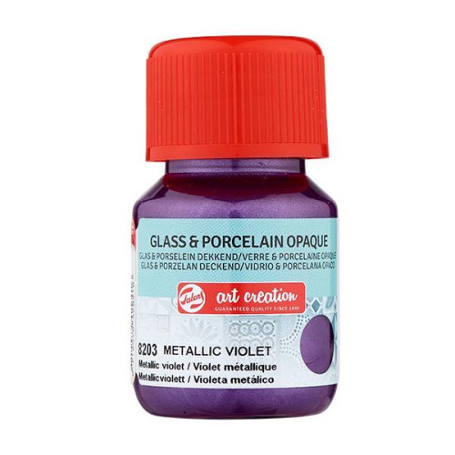 Talens χρώμα glass/porcelain opaque 8203 metal violet 30ml