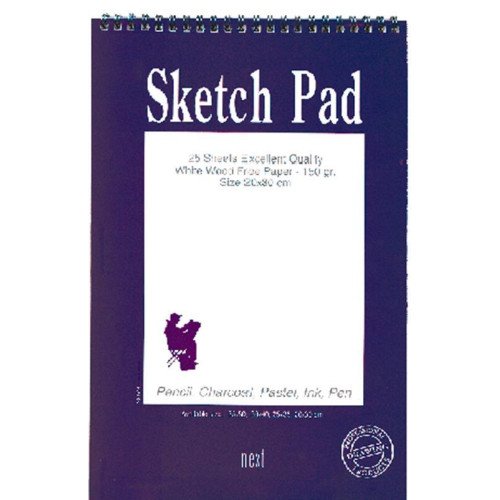 Next sketch pad μπλοκ σχεδίου 35x50εκ.,25φ. 150γρ.