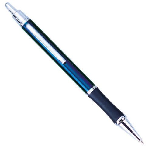 Στυλό με κουμπί μεταλλικό μπλε 