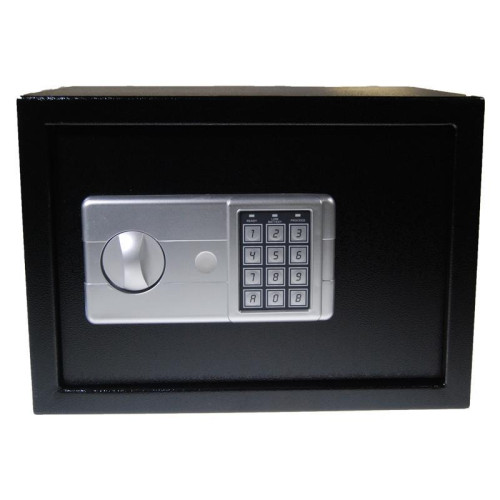 Χρηματοκιβώτιο με συνδυασμό - κλειδί  μαύρο Υ16,8x22,8x17εκ.