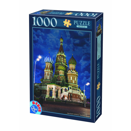 1000 ΤΜΧ  64301NL10  Night Landscapes-Saint Basil's Cathedral, Russia