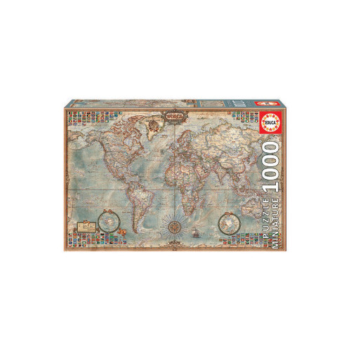 EDUCA 1000 MINIATURE POLITICAL MAP OF THE WORLD 16764