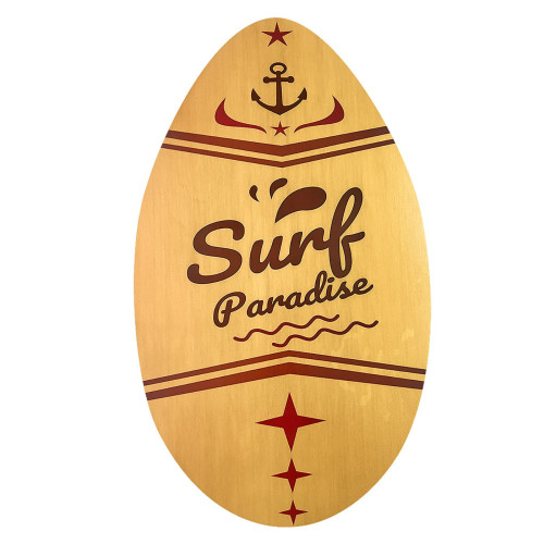 ΣΑΝΙΔΑ ΞΥΛΙΝΗ SURF SKIMBOARD 76x45cm SUMMERtiempo 622163
