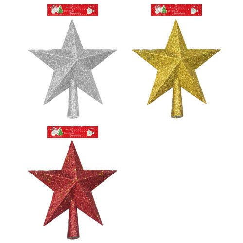 ΚΟΡΥΦΗ ΑΣΤΡΟ GLITTER 20cm Xmasfest 1131703