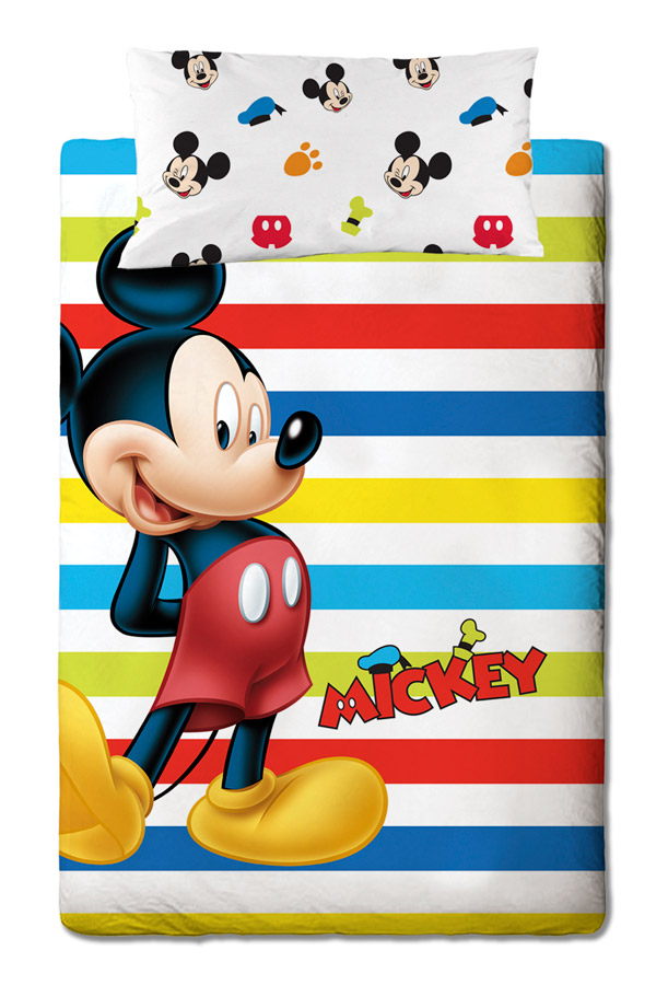 Disney Σετ παπλωματοθήκη μονή Mickey Colors palw14343