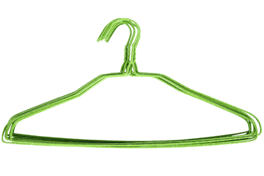 Keskor Κρεμάστρα ρούχων μεταλλική τεμ. 1 με επένδυση PVC χρ. πράσινο 0440517-2