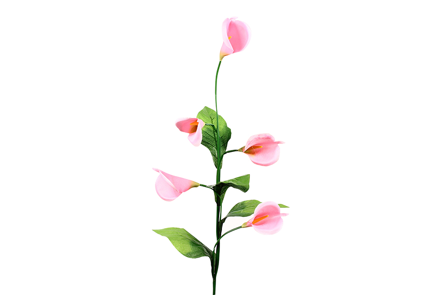 Keskor Διακοσμητικό λουλούδι κρίνος με 5 άνθη χρ. ροζ 3726-1