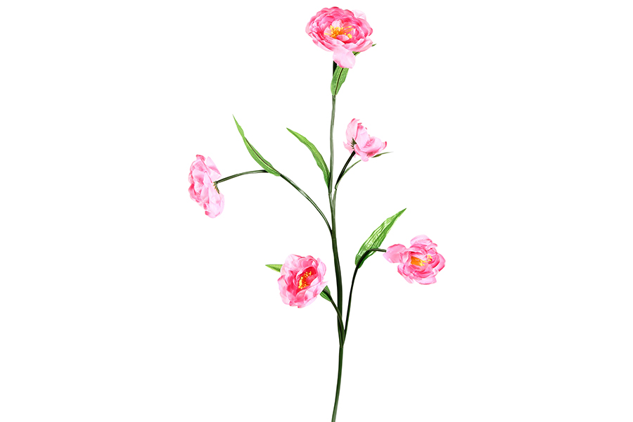 Keskor Διακοσμητικό λουλούδι με 5 άνθη χρ. ροζ 3725-4