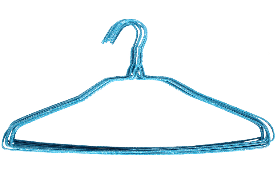Keskor Κρεμάστρα ρούχων μεταλλική τεμ. 1 με επένδυση PVC χρ. μπλε 0440517-1