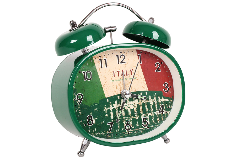 Keskor Ρολόι ξυπνητήρι μεταλλικό με φως 10,5Χ5Χ12 εκ. σχ. ITALY 044009-3