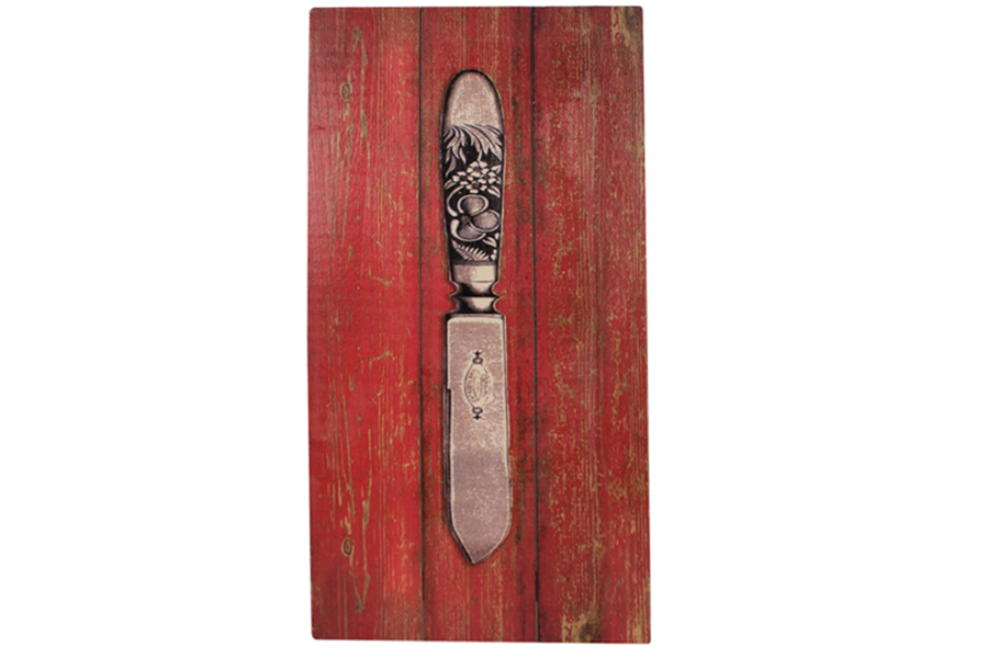 Keskor Πίνακας τοίχου ξύλινος 40Χ80 εκ. σχ. KNIFE 51121-3