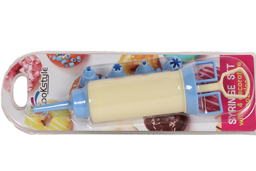 Keskor Κορνέ ζαχαροπλαστικής πλαστικό με 5 εξαρτήματα Φ5,5Χ22,5 εκ. χρ. μπλε 54024-1