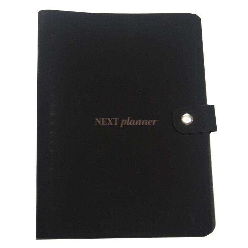 Next Next planner συνθ. δέρμα Α5 μαύρο 14x21εκ. 01647-09---3