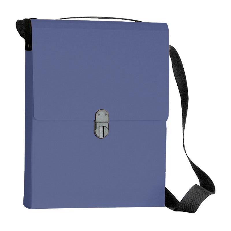 Next Next τσάντα συνεδρίων όρθια με ιμάντα μπλε Y32x24x5εκ. 03356-03---3