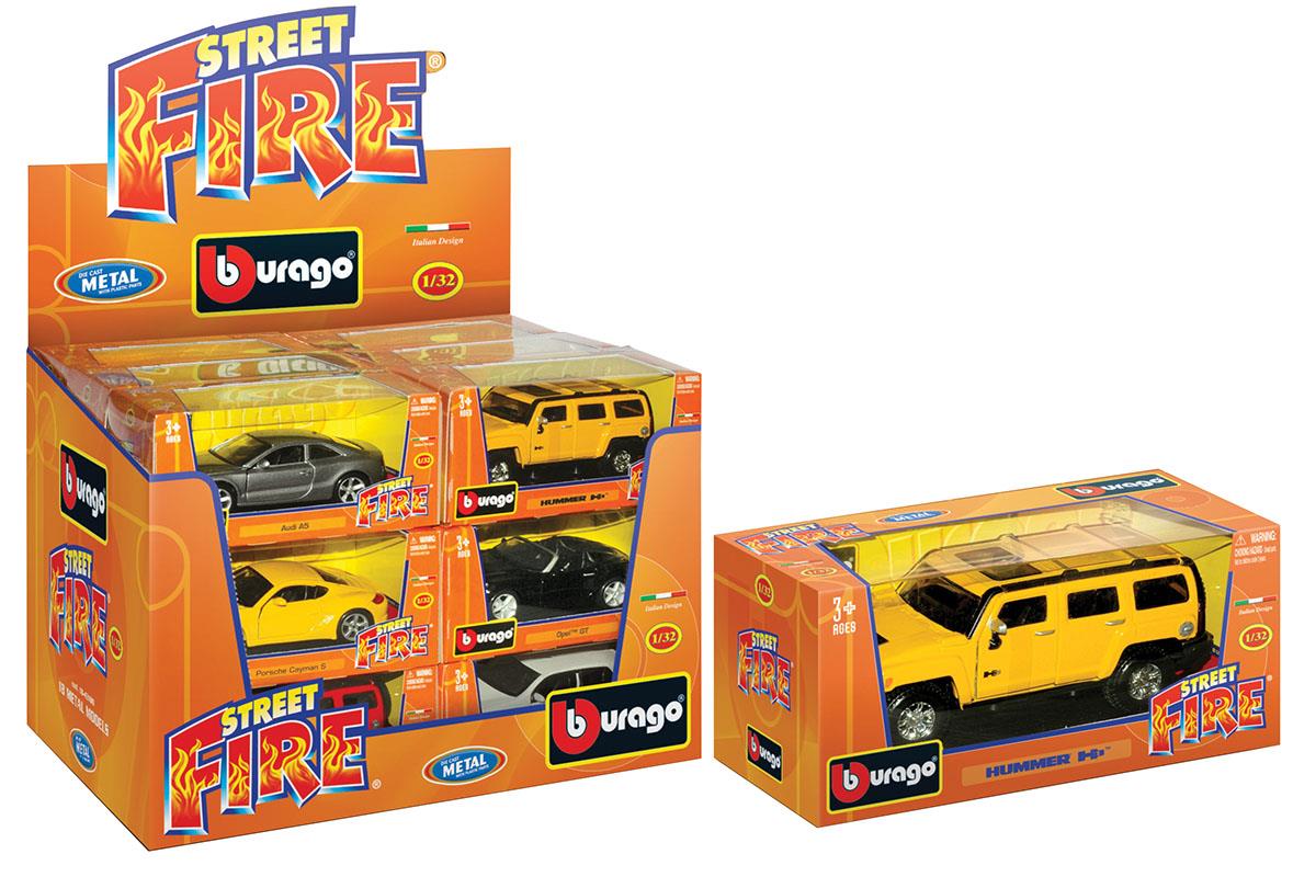 Next Burago αυτοκινητάκια μεταλλικά Street fire 1/32 18 τεμάχια 16730---43-2