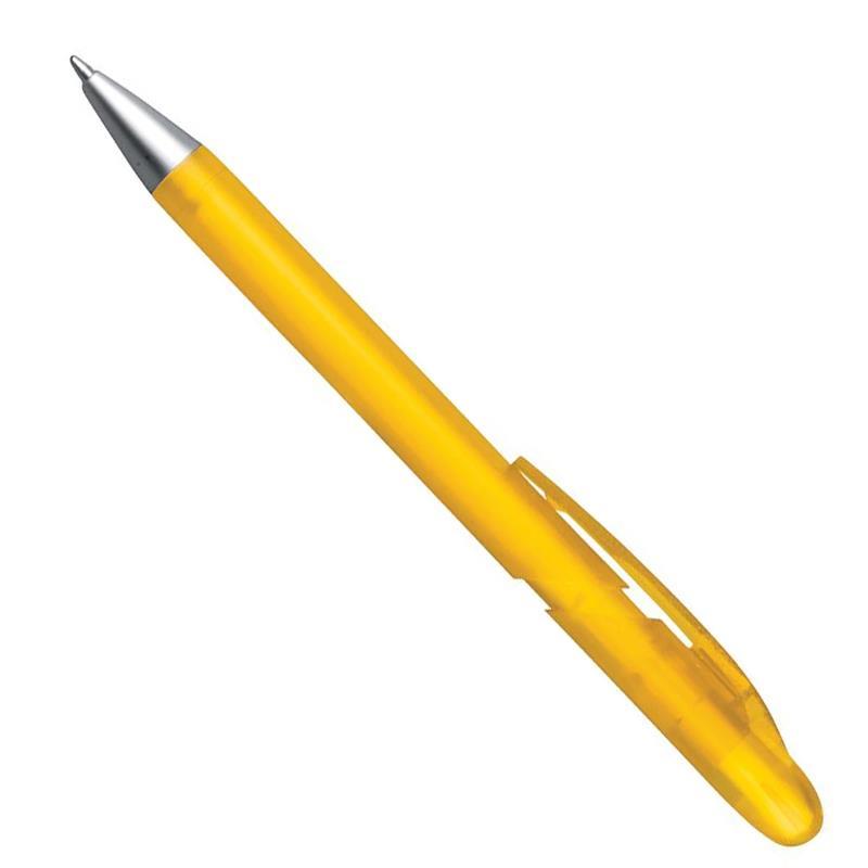 Next Στυλό πλαστικό ημιδιάφανο κίτρινο με κλιπ 21290-01ΑΩ-2