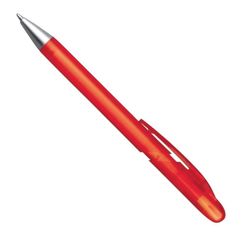 Next Στυλό πλαστικό ημιδιάφανο κόκκινο με κλιπ 21290-02ΑΩ-2