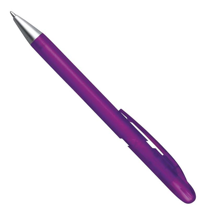 Next Στυλό πλαστικό ημιδιάφανο μωβ με κλιπ 21290-06ΑΩ-2