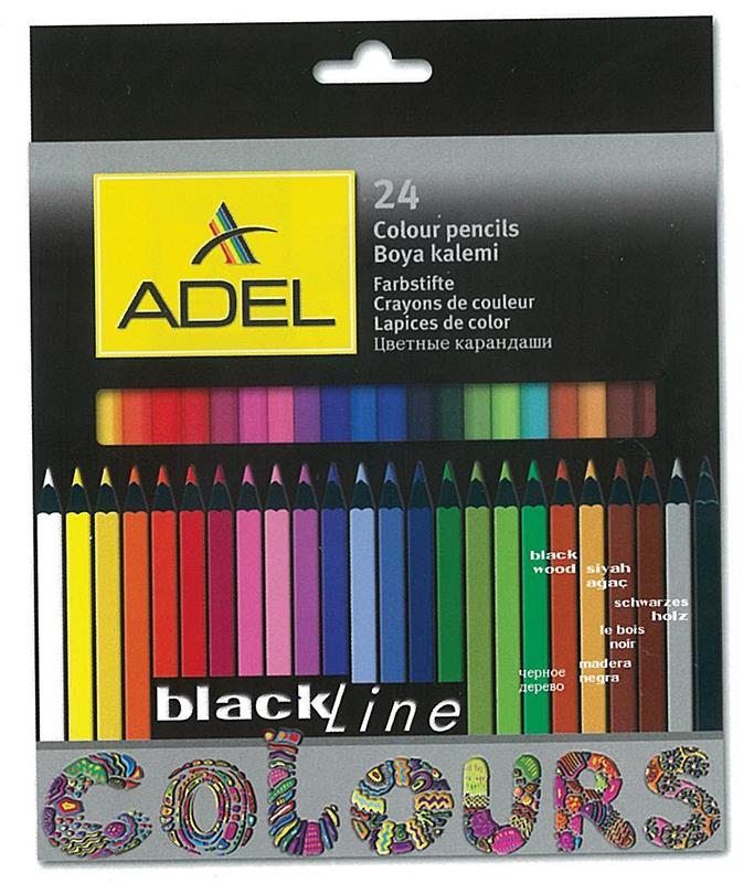 Adel Adel ξυλομπογιές Blackline painted body 24 χρώματα 21653---03-2