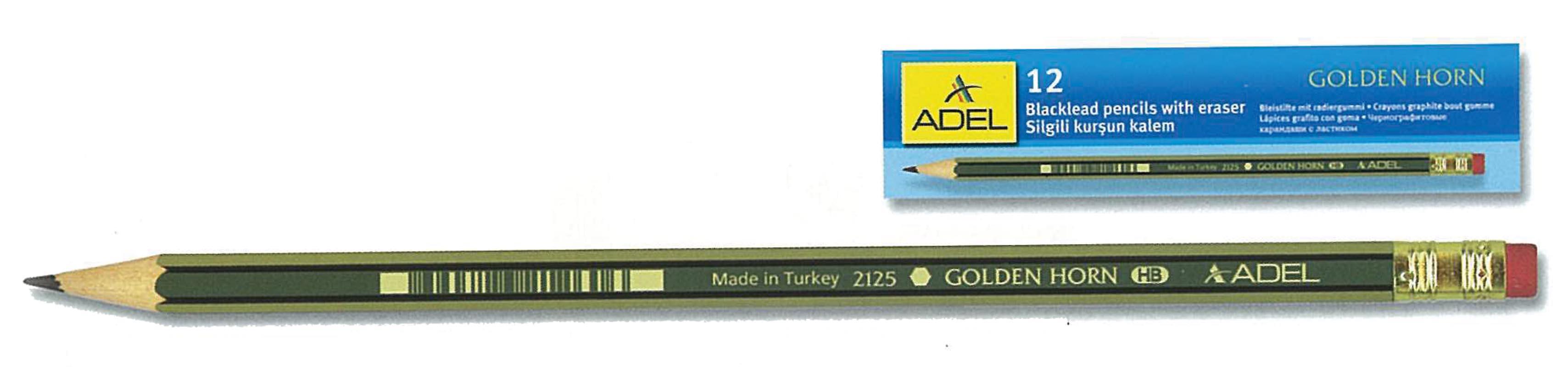Adel Adel μολύβι με σβήστρα Golden horn ΗΒ 21655---03-2