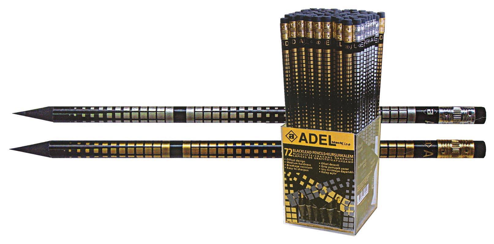 Adel Adel μολύβι με σβήστρα Net χρυσό & ασημί 21695---03-2