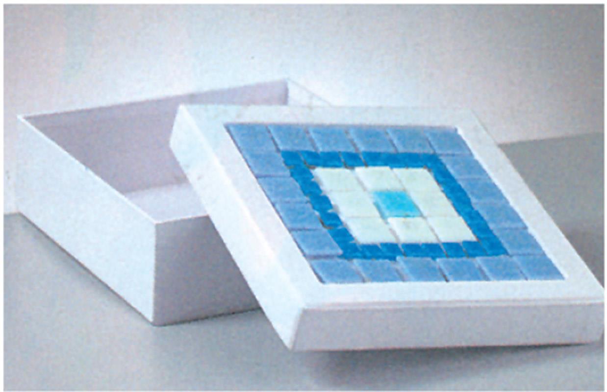 Efco Efco κουτί λευκό τετράγωνο για διακόσμηση 17x17x6εκ. 22140---ΒΒ-2