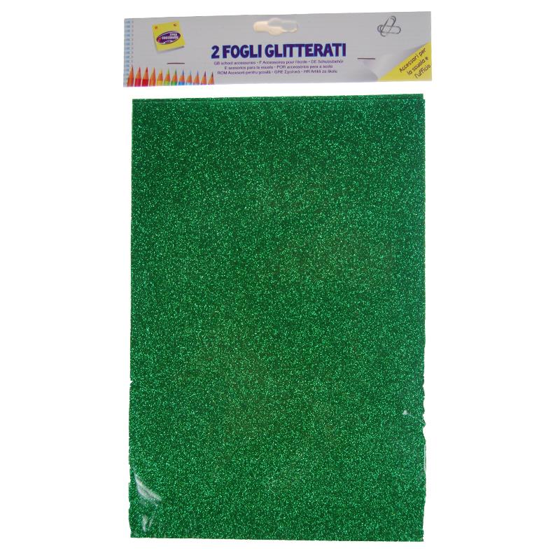 Next Φύλλα glitter πράσινα 20x30εκ. 2τεμ. σε blister 24859-05---2