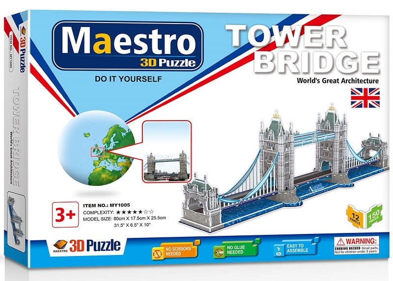 Remoundo 3D ΠΑΖΛ Tower Bridge 150ΤΜΧ MY1005 6970114321053