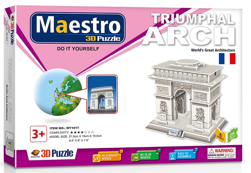 Remoundo 3D ΠΑΖΛ Triumphal Arch 29ΤΜΧ MY1017 6970114321176