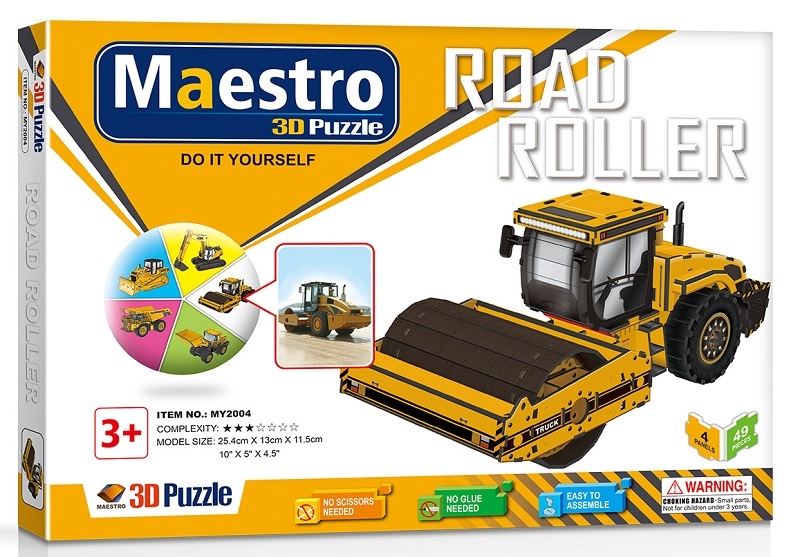 Remoundo 3D ΠΑΖΛ Road Roller 49ΤΜΧ MY2004 6970114322043