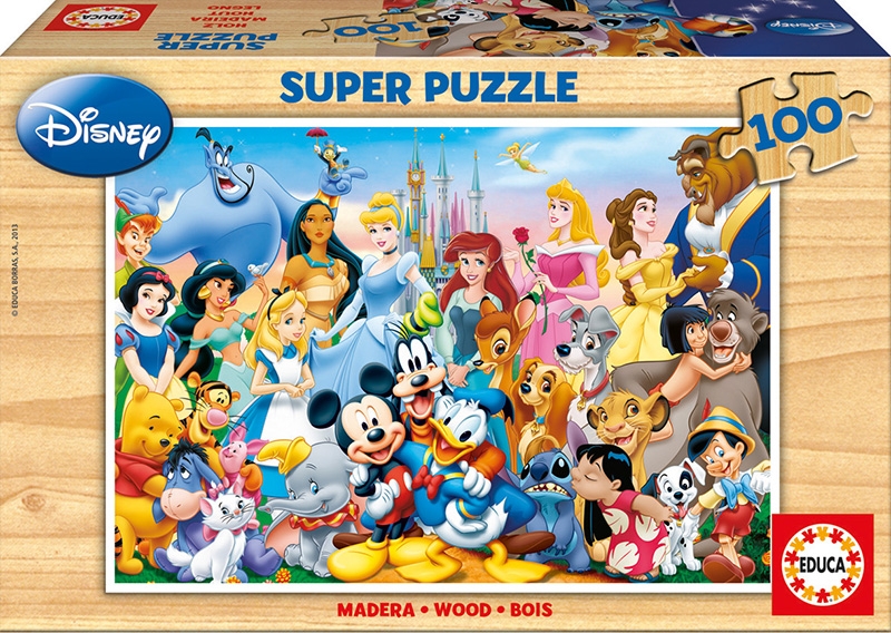 Educa Παζλ Ξύλινο 100 κομμ WORLD OF DISNEY 12002 8412668120020