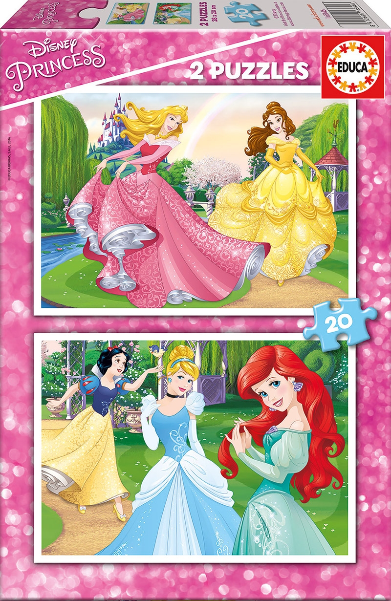 Educa Παζλ 2X20 DISNEY PRINCESS 16846 8412668168466