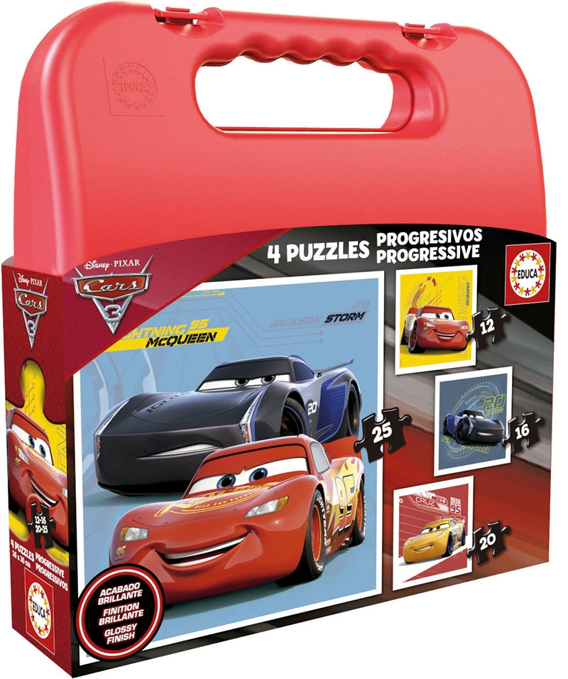 Educa Παζλ CASE CARS 3 (12-16-20-25) 17175 8412668171756